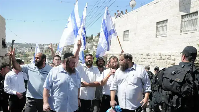 צעדת הימין היום בכפר סילוואן ביוזמתם של איתמר בן גביר וברוך מרזל- אפריל 2010