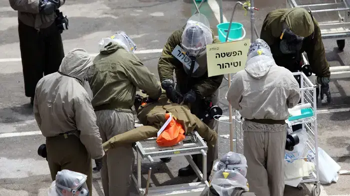 תרגיל פיקוד העורף בבית החולים סורוקה אפריל 2010