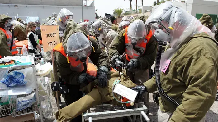תרגיל פיקוד העורף בבית החולים סורוקה אפריל 2010