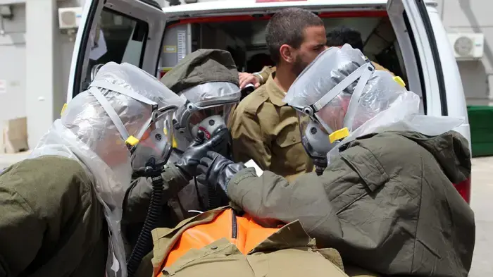 תרגיל פיקוד העורף בבית החולים סורוקה אפריל 2010