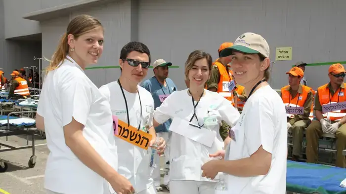 תרגיל פיקוד העורף בבית החולים סורוקה אפריל 2010
