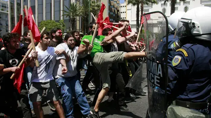 התפרעויות ביוון לרגל 1 במאי 2010 