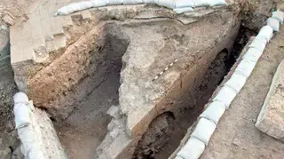 חשיפת גשר עתיק במהלך עבודות על תשתיות מים