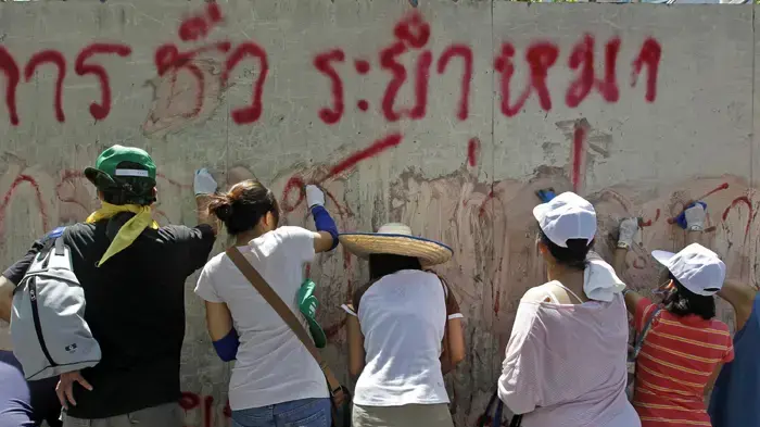 מבצע ניקוי בבנגקוק לאחר המהומות