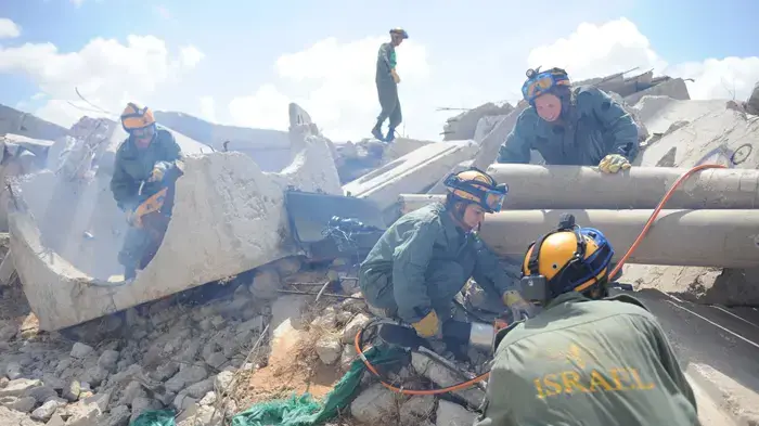 תרגיל בבית הספר הלאומי לחילוץ והצלה של פיקוד העורף