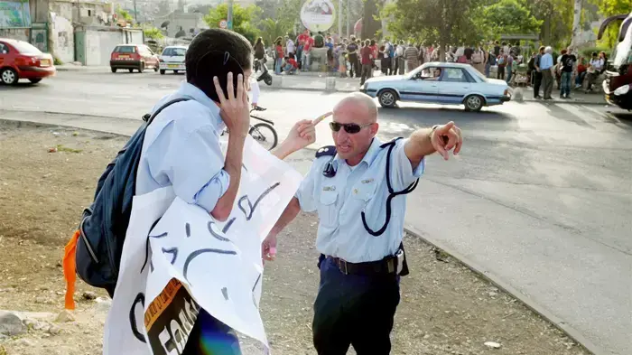 צעדת מחאה בשכונת שייח' ג'ראח מאי 2010