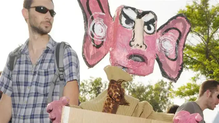 צעדת מחאה בשכונת שייח' ג'ראח מאי 2010