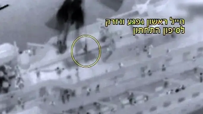 אלימות כלפי לוחמי חיל הים מצד המפגינים על "מאבי מרמרה"