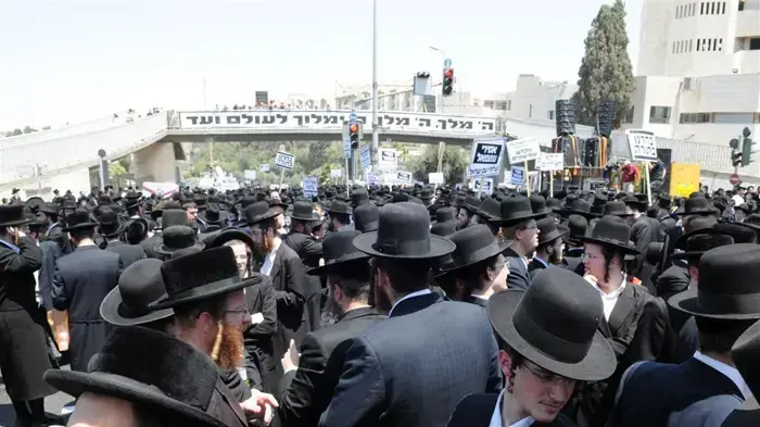 הפגנת חרדים בירושלים יוני 2010