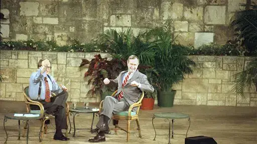 לארי קינג עם הנשיא ג'ורג' בוש האב