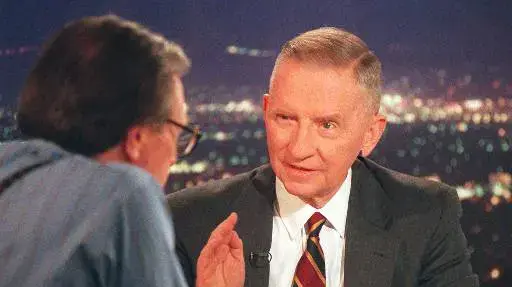 לארי קינג עם המועמד לנשיאות, רוס פרו, 1996