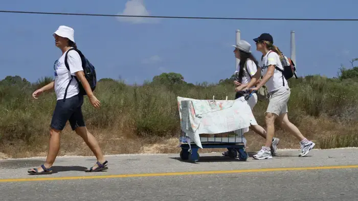 יומה החמישי של צעדת משפחת שליט