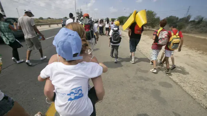 יומה החמישי של צעדת משפחת שליט