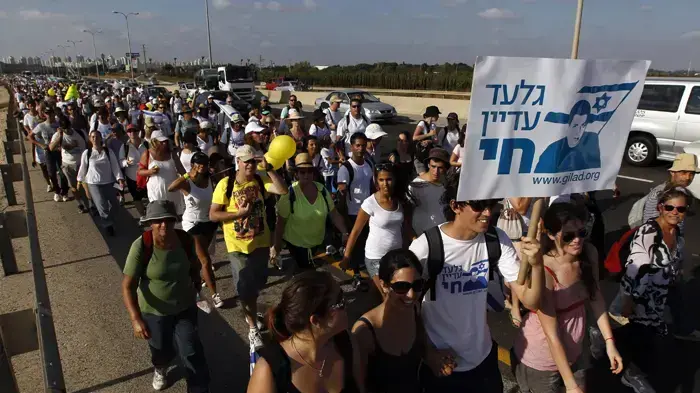 יומה השישי של צעדת משפחת שליט יולי 2010