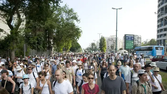 יומה התשיעי של צעדת משפחת שליט יולי 2010        