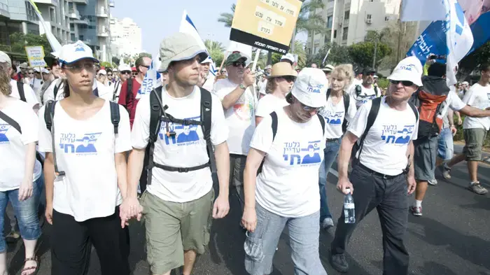 יומה התשיעי של צעדת משפחת שליט יולי 2010        