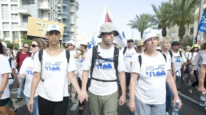 יומה התשיעי של צעדת משפחת שליט יולי 2010    