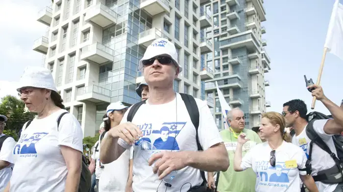 יומה התשיעי של צעדת משפחת שליט יולי 2010   