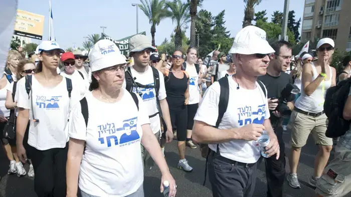 יומה התשיעי של צעדת משפחת שליט יולי 2010   