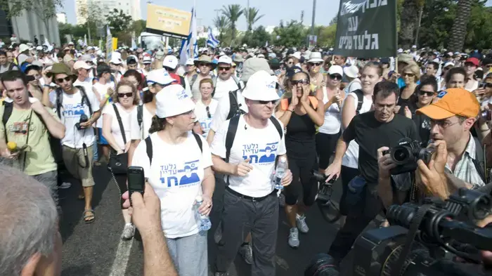 יומה התשיעי של צעדת משפחת שליט יולי 2010    