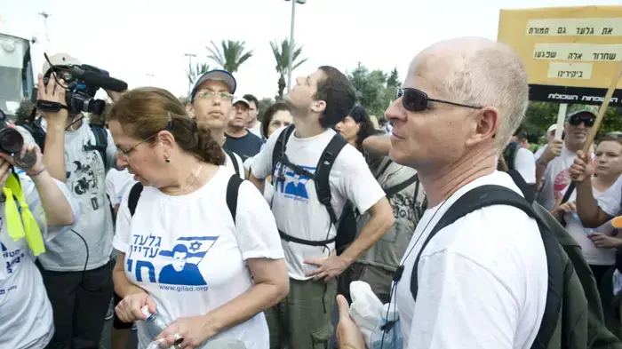 נעם שליט - יומה התשיעי של צעדת משפחת שליט יולי 2010