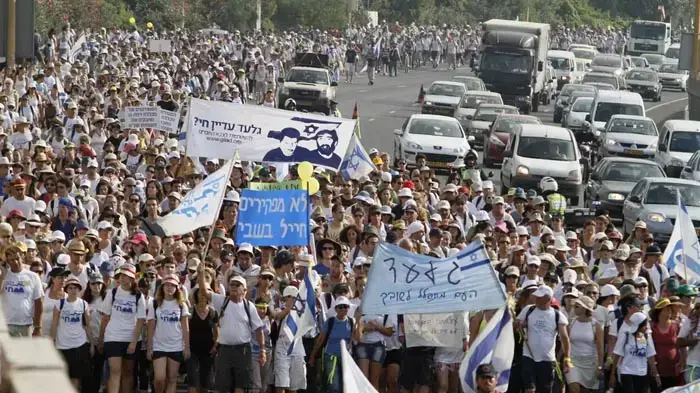 יומה העשירי של צעדת משפחת שליט יולי 2010