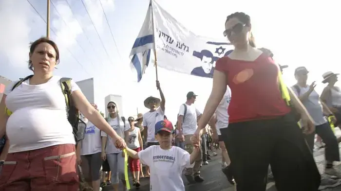 יומה העשירי של צעדת משפחת שליט יולי 2010