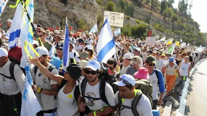 יומה האחרון של צעדת משפחת שליט- הצעדה מגיעה לירושלים, יולי 2010