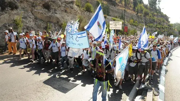 יומה האחרון של צעדת משפחת שליט- הצעדה מגיעה לירושלים, יולי 2010