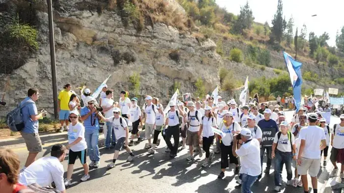 יומה האחרון של צעדת משפחת שליט- הצעדה מגיעה לירושלים, יולי 2010