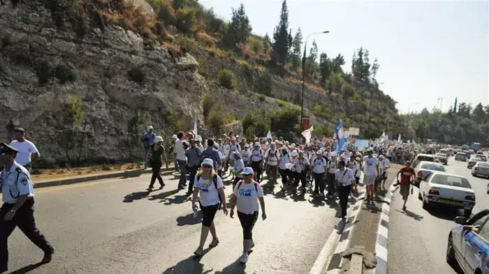 יומה האחרון של צעדת משפחת שליט- הצעדה מגיעה לירושלים, יולי 2010