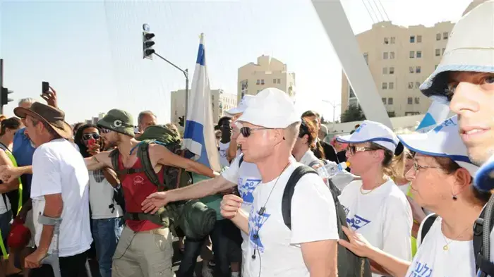 יומה האחרון של צעדת משפחת שליט- הצעדה מגיעה לירושלים, יולי 2010