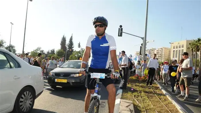 יומה ה-12 של צעדת משפחת שליט- צועדים ירושלים יולי 2010