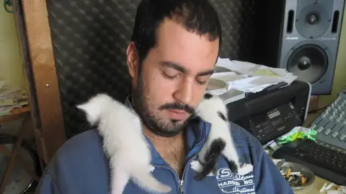 המוזיקאי טל הפטר והחתולים