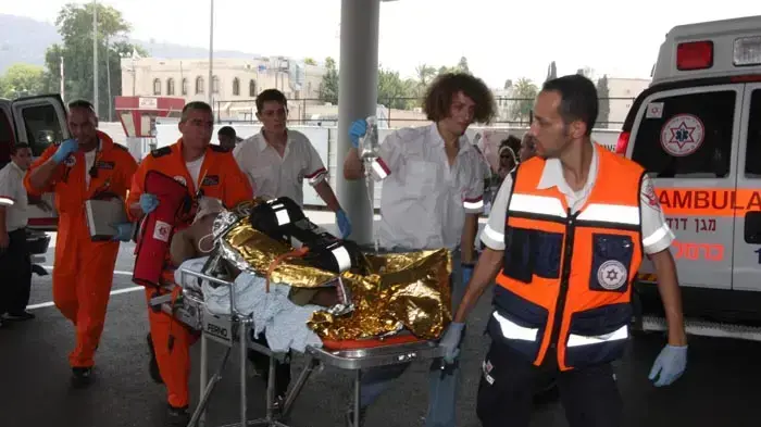 פינוי פצועים לרמב"ם - ארכיון
