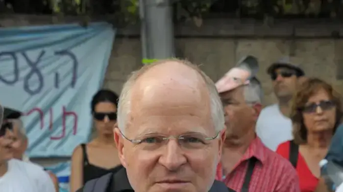 הפגנת משפחת שליט לציון יומו ה- 1500 של גלעד שליט בשבי  אוגוסט 2010 