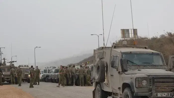 כוח צה"ל פועל באיזור תקרית הירי בגבול לבנון