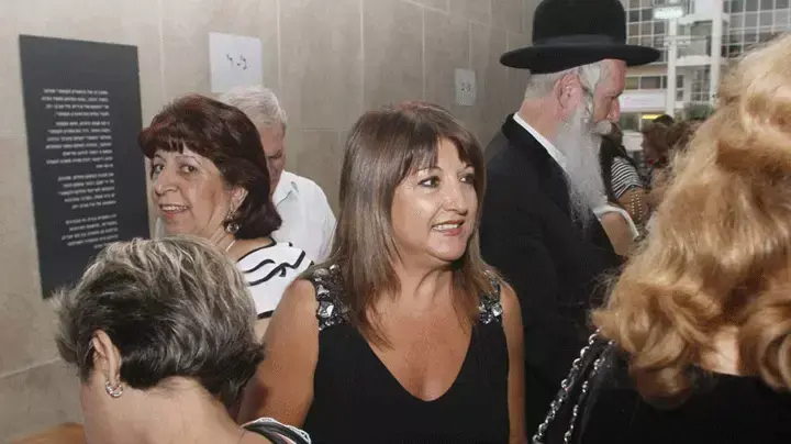 שולה זקן בחגיגות יום הולדתו של הנשיא שמעון פרס