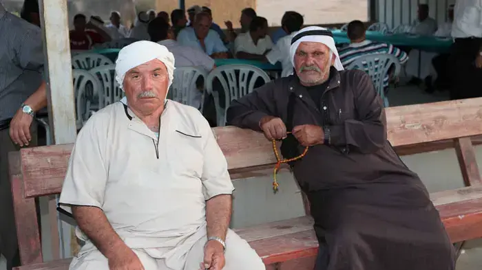 סעודה לשבירת צום הרמדאן בכפר הבדואי אל-ערקיב אוגוסט 2010      