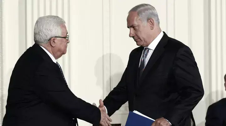 אבו מאזן ובנימין נתניהו, ערב לפני השקת המו"מ הישיר בבית הלבן