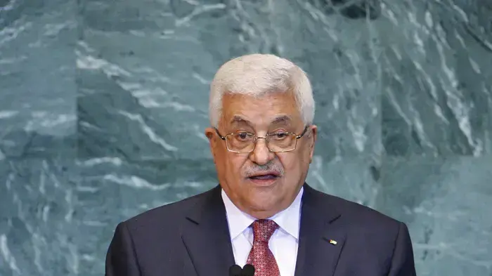 יו"ר הרשות הפלסטינית אבו מאזן נואם בפני העצרת הכללית של האו"ם ספטמבר 2010