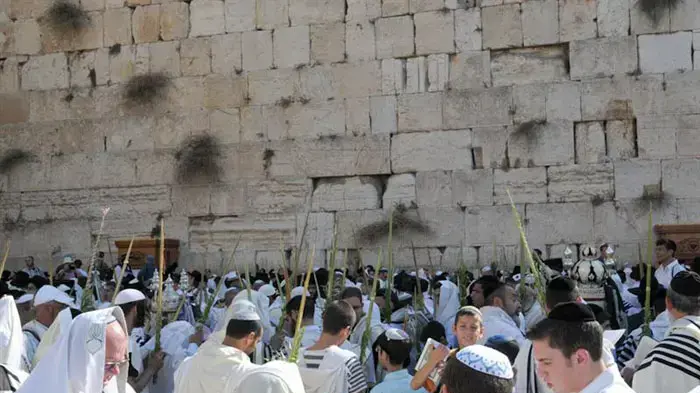 ברכת הכהנים ברחבת הכותל המערבי, ספטמבר 2010              