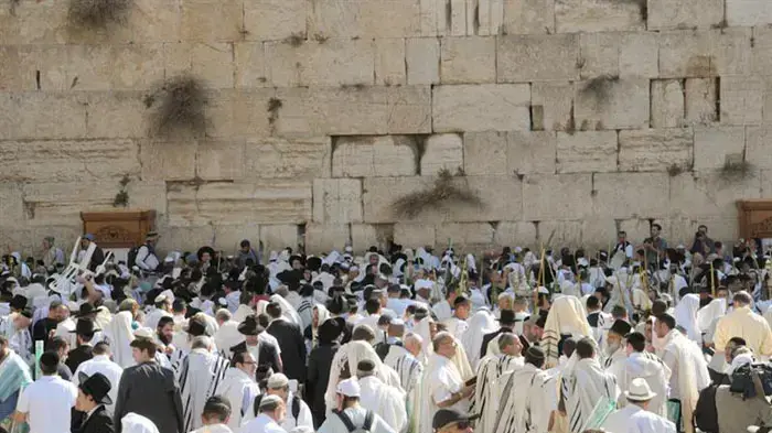 ברכת הכהנים ברחבת הכותל המערבי, ספטמבר 2010           