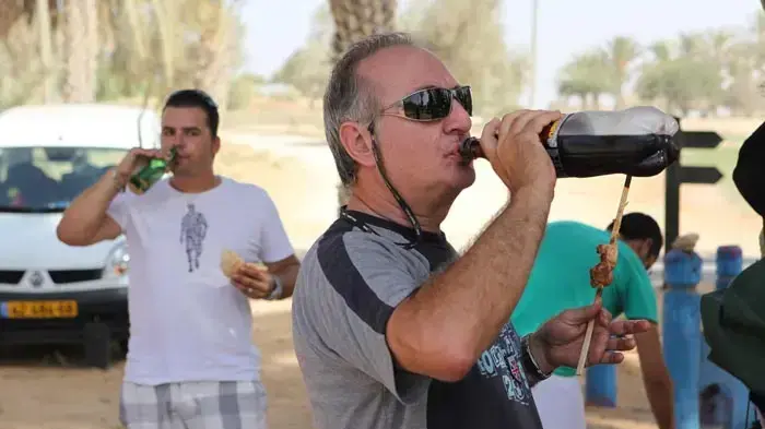 מטיילים בדרום הארץ במהלך חג סוכות, ספטמבר 2010