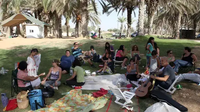 מטיילים בדרום הארץ במהלך חג סוכות, ספטמבר 2010