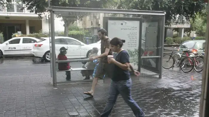 גשם ראשון בתל אביב - אוקטובר 2010