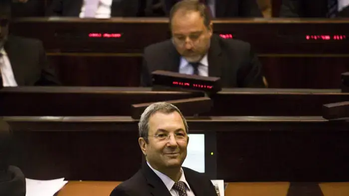 אהוד ברק בפתיחת מושב הכנסת, אוקטובר 2010