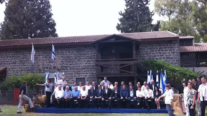 ממשלת ישראל בדגניה א לציון 100 שנות התיישבות עובדת, אוקטובר 2010