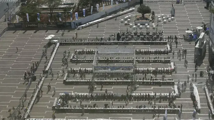 שבירת שיא גינס במשחק השחמט הסימולטני הגדול בעולם, ככר רבין, אוקטובר 2010