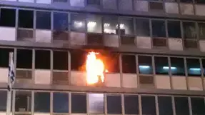 שריפה בבניין העירייה שריפה בבניין העירייה